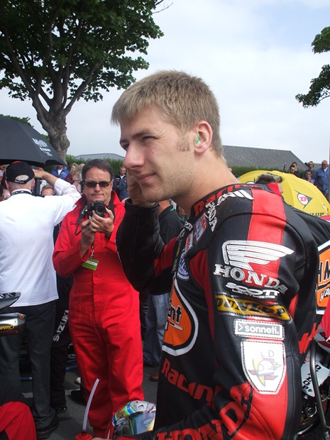 Ian Hutchinson during the Centenary Isle of Man TT